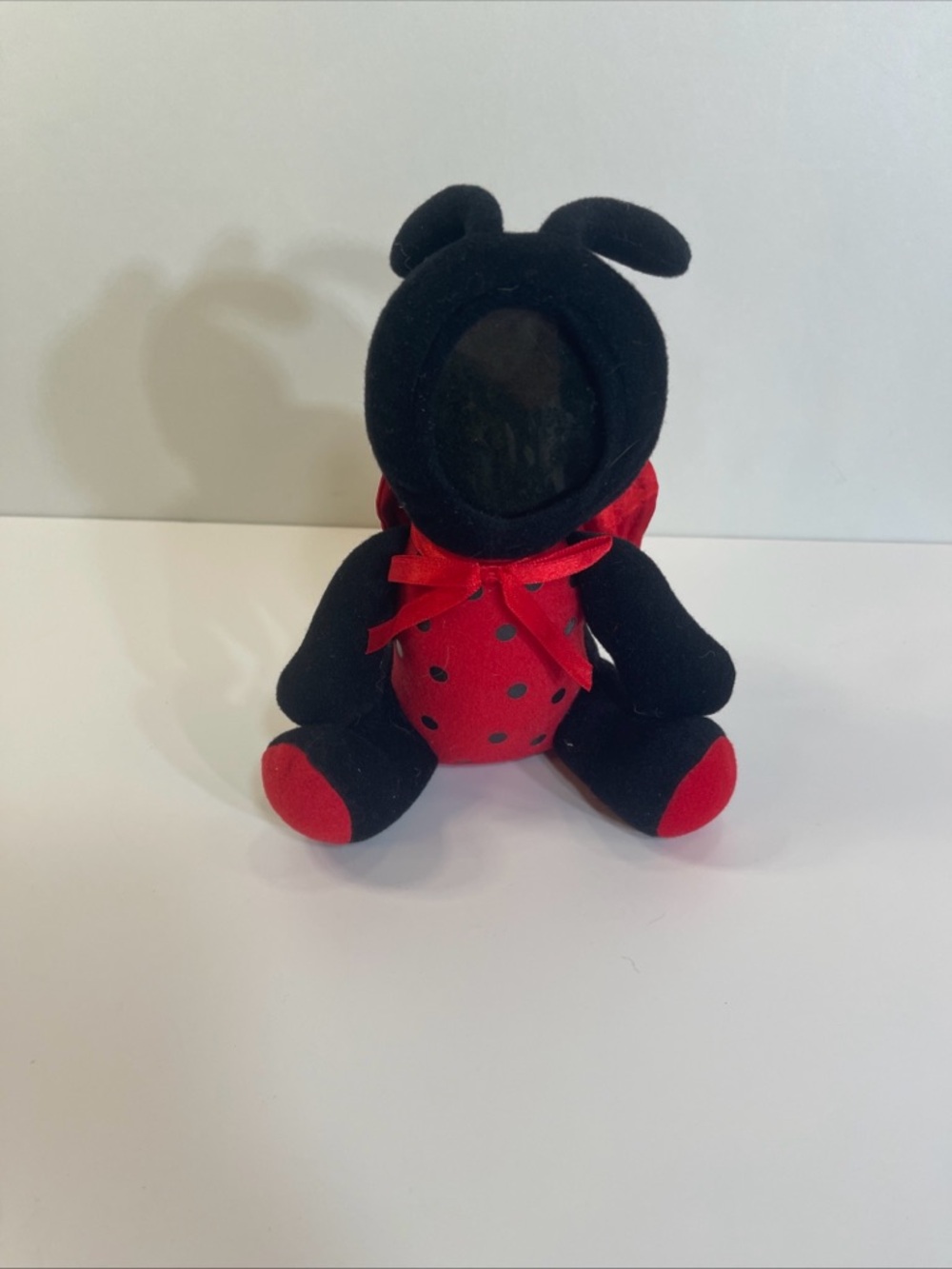 Photo Cuddles Costumed Photo Frame Ladybug Stuffed Animal Y2K Vintage